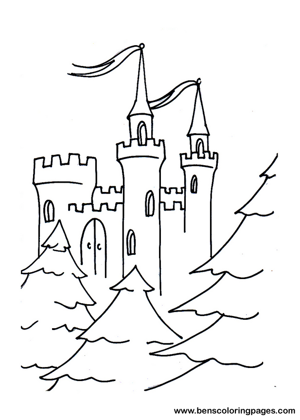 fairytale castle coloring pages - photo #35
