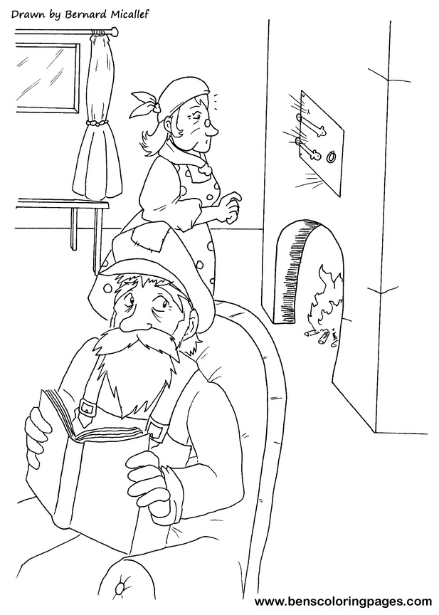 ginger bread coloring page