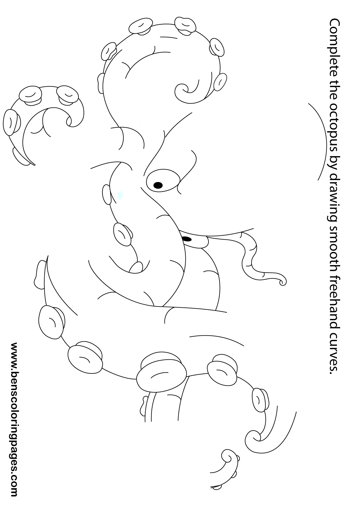octopus pic kids colouring