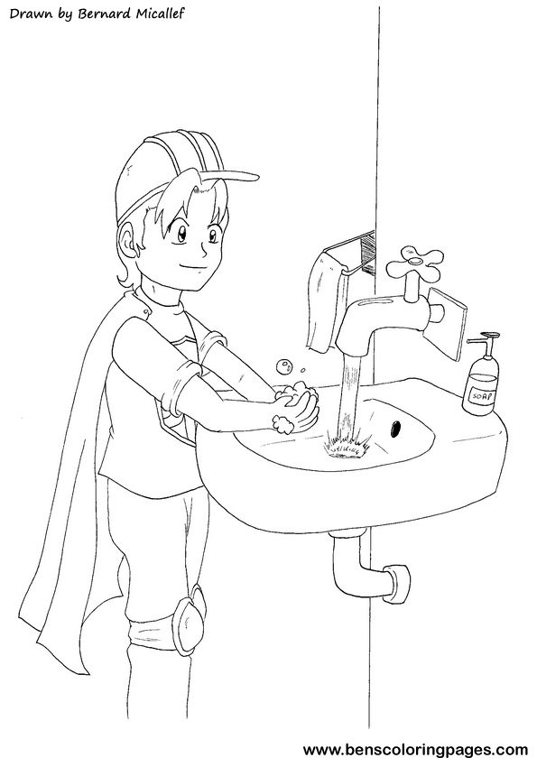 printable coloring pages personal hygiene - photo #3