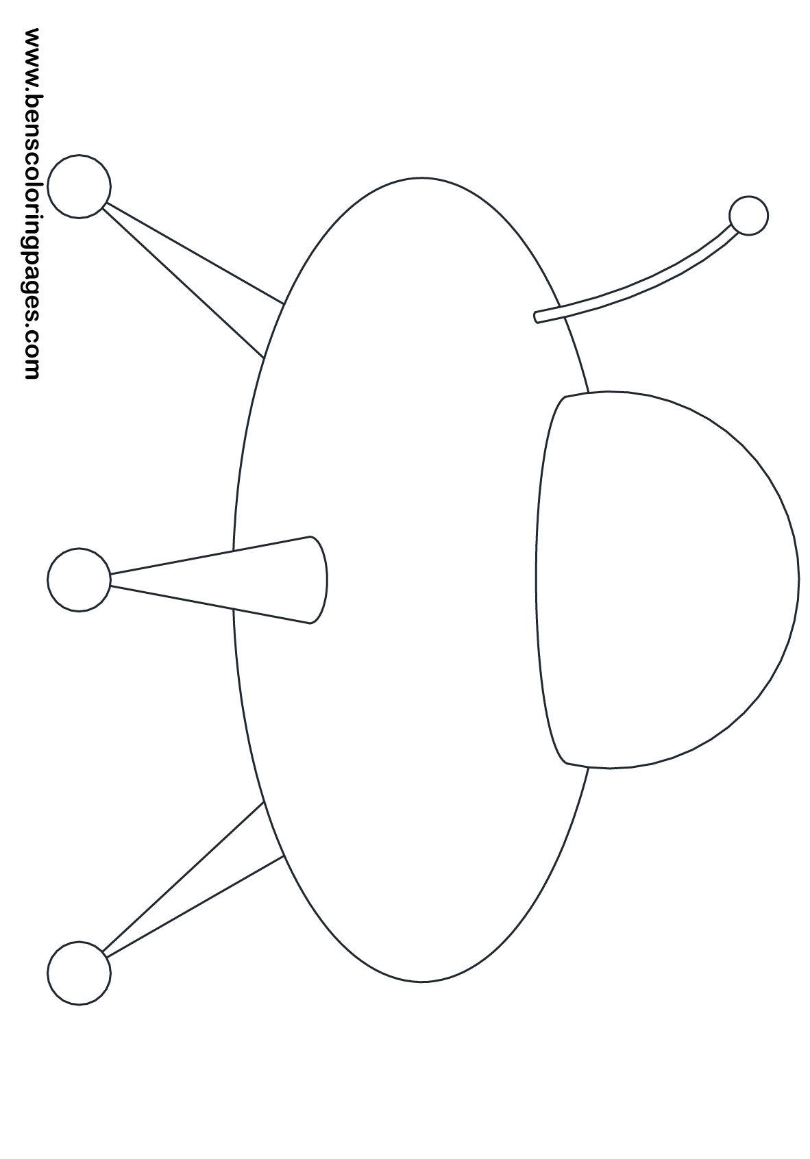 coloring page of a spaceship