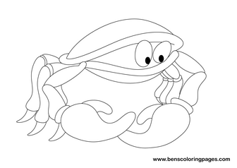 coloring pages crab