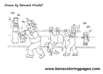 man boy donkey fable activity