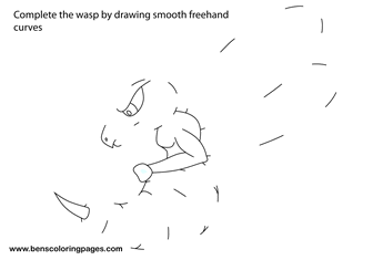 sketch a seahorse