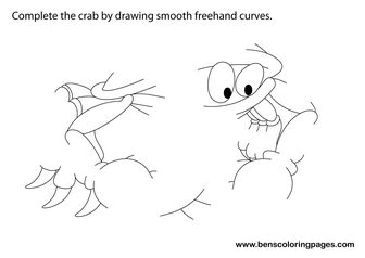 coloring pages crab