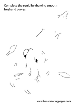 coloring pages squid
