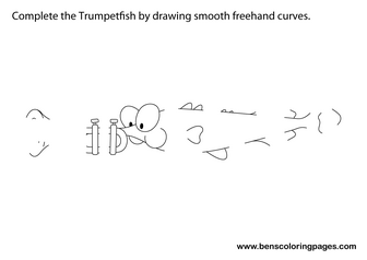 coloring page Trumpetfish