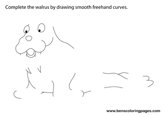 coloring page Walrus