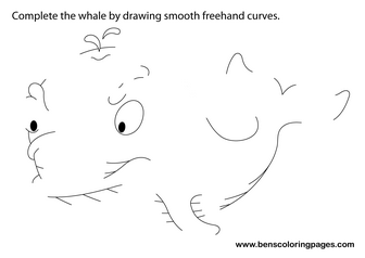 coloring page Whale