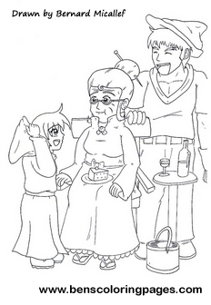 download online coloring pages red riding hood