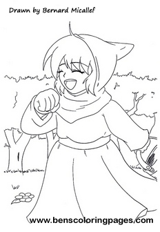 coloring pages red riding hood