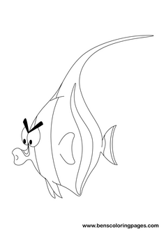 coloring page Moorish Idol