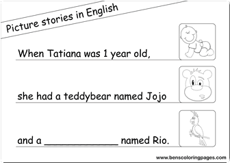 teddy bear picture story