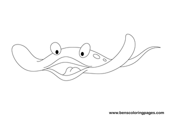 coloring page ray