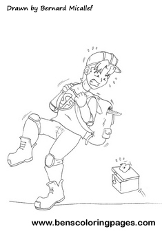 School bag with two straps