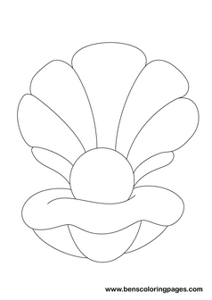 colouring page shell