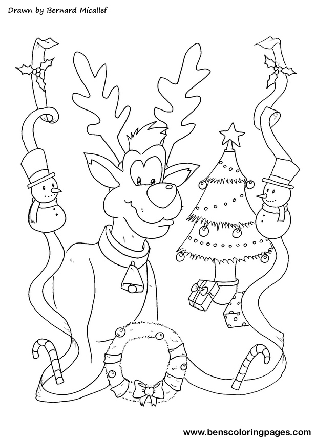rudolf red nose coloring book