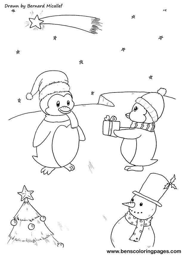 christmas tree snowman coloring book
