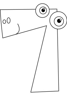 Number 7 drawing