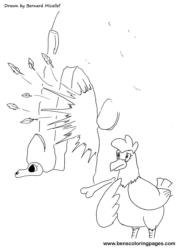chicken licken coloring sheet